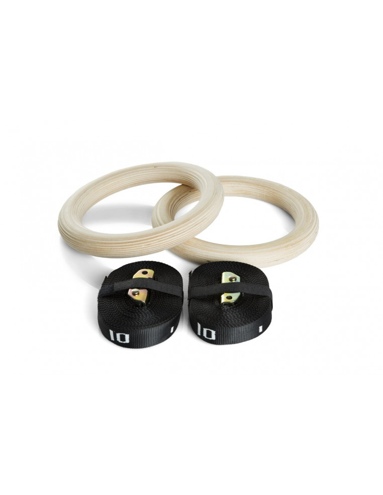WOODEN SUSPENSION RINGS - Coppia