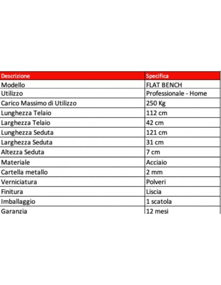 Prodotti FLAT BENCH 4