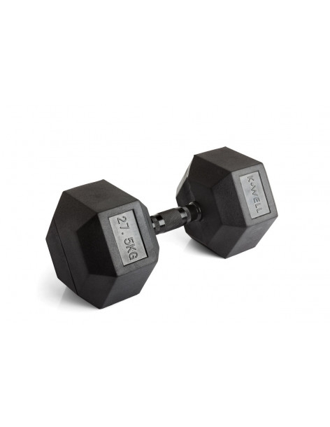 HEX DUMBBELL Kg.27,5- NERO...
